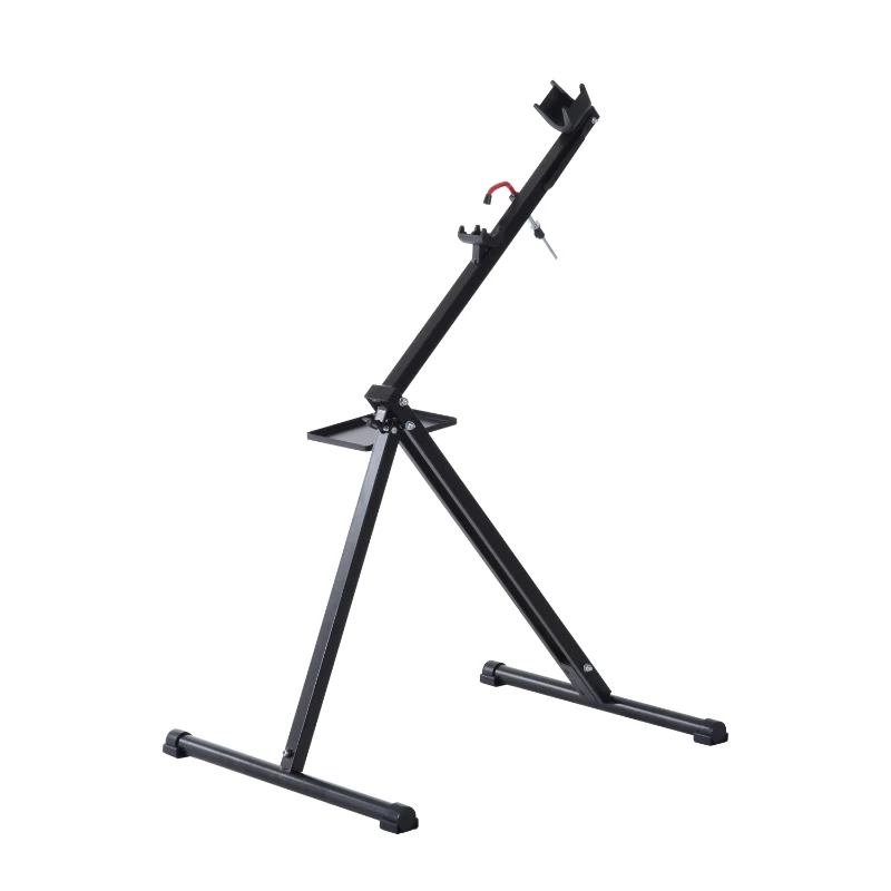 HOMCOM Folding Portable Bicycle Repair Stand Cycle Bike Maintenance Workstand Black