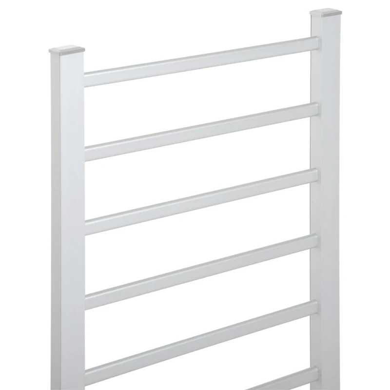 HOMCOM 6-Bar Aluminum Freestanding Towel Warmer Electric Heated Shelf Home Bathroom Towel Drying Rack Stainless Steel