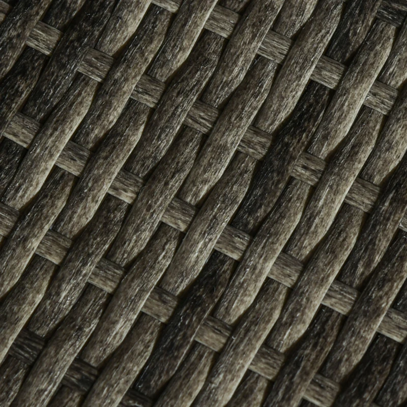 PawHut Rattan Pet Bed Raised Wicker Dog Sofa for Doggy and Cat Indoor & Outdoor with Soft Washable Cushion Gray