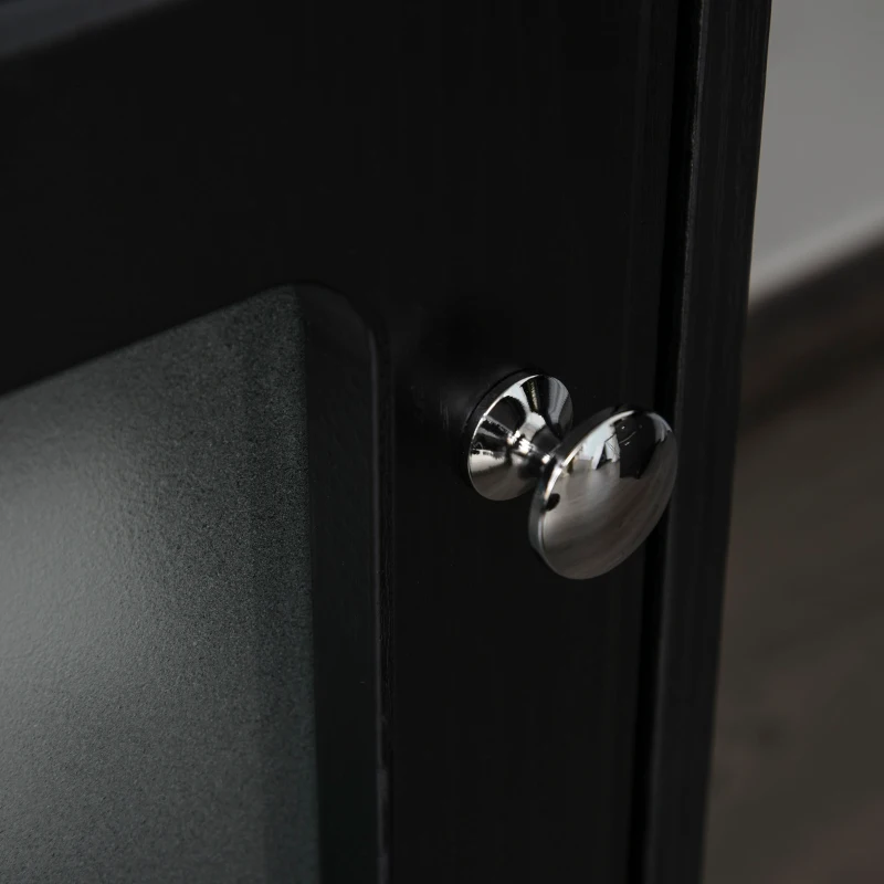 HOMCOM L-Shaped Corner Computer Desk PC Workstation Student Writing Table with Storage Shelf & Drawers, Black