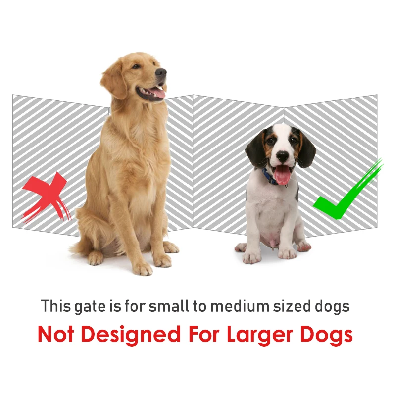 PawHut Free Standing Wooden Pet Gate Indoor Dog Barrier Foldable Step Over Doorway Fence Safety Gate with Open Door Z Shape 4 Panel