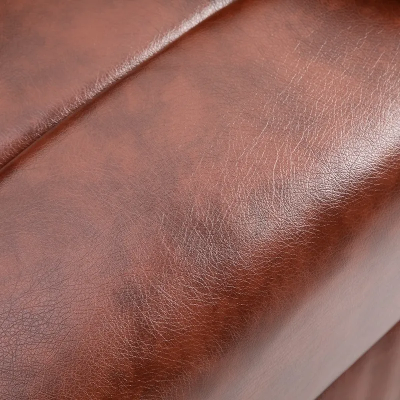 HOMCOM Massage Recliner Chair Padded Seat Cushion 165° Reclining Sofa with Side Pocket for Living Room, PU Leather, Remote Control, Light Brown