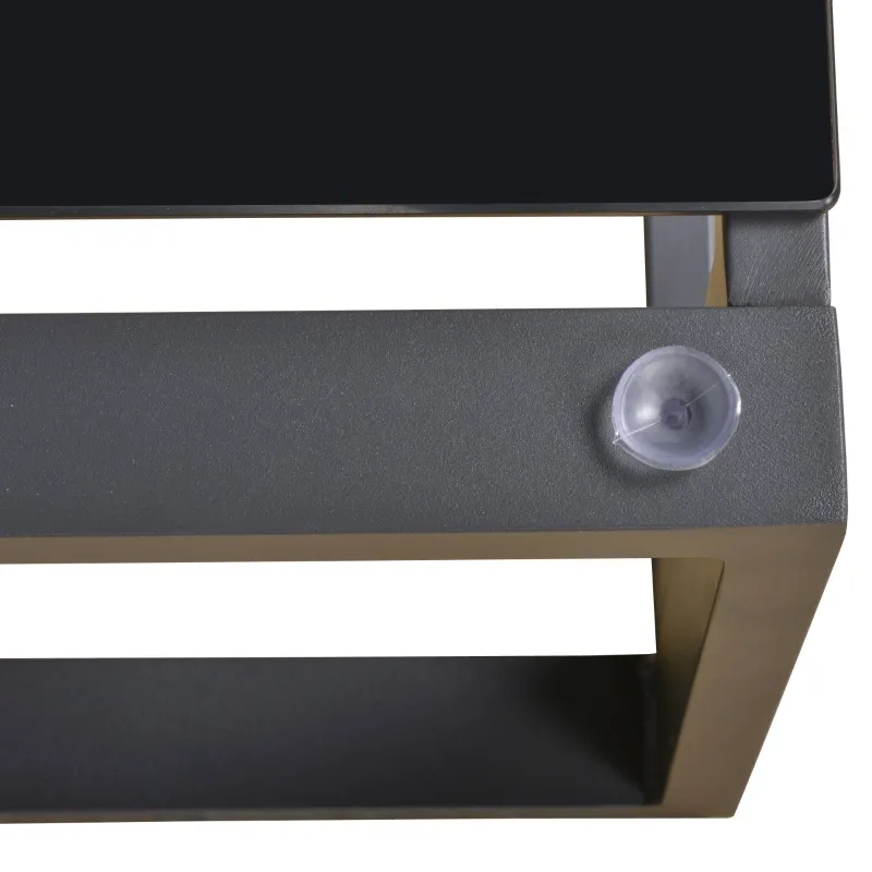 Outsunny 7 Pieces Outdoor Patio Furniture Set, Sofa Couch with Glass Coffee Table, Cushioned Chairs and Metal Frame, for Balcony Garden Backyard, Grey