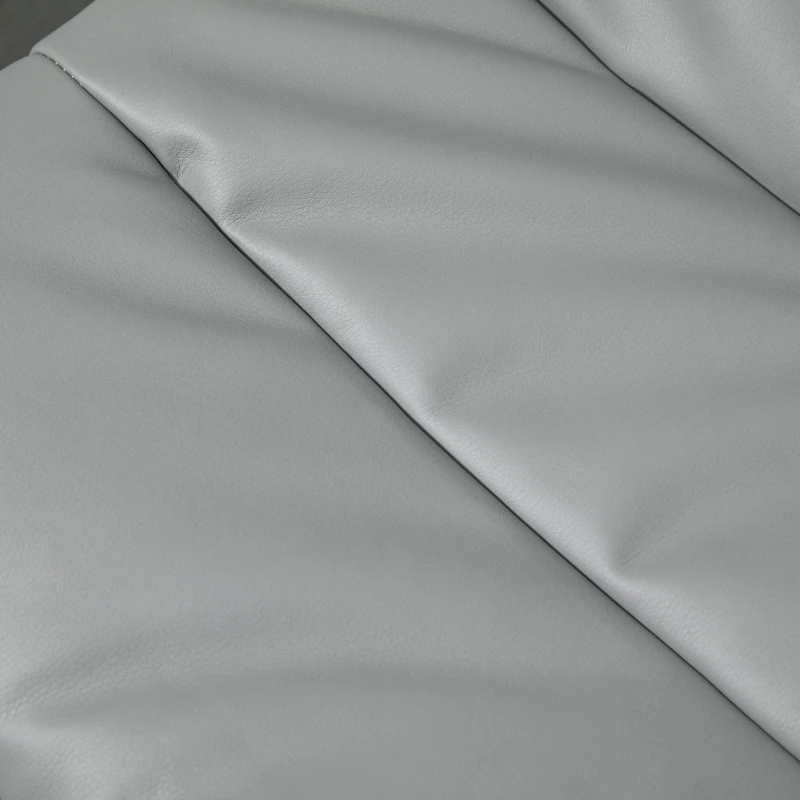 Vinsetto Armless Office Chair Ergonomic Computer Desk Chair Mid-Back Upholstered Task Chair with PU Leather, Adjustable Height and Swivel Seat, Grey