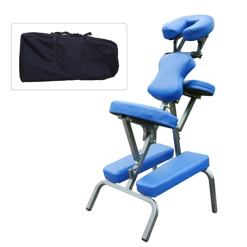 HOMCOM Portable Massage Chair Spa Beauty Relaxing Chair PU Leather w/ Carry Bag
