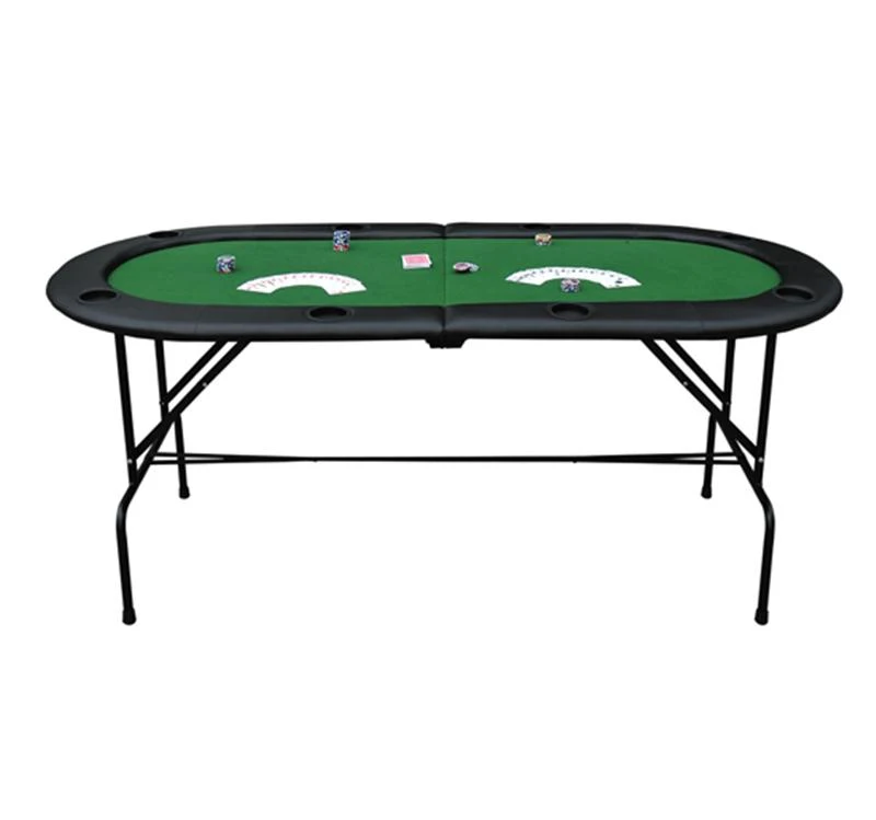 HOMCOM Poker Table 73" x 33" Texas Hold 'em 8 Players NEW