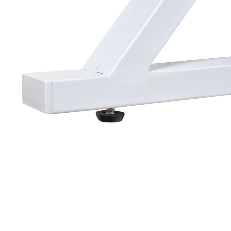 HOMCOM Compact Computer Desk Student Writing Table PC Workstation with Storage Drawer and Keyboard Tray