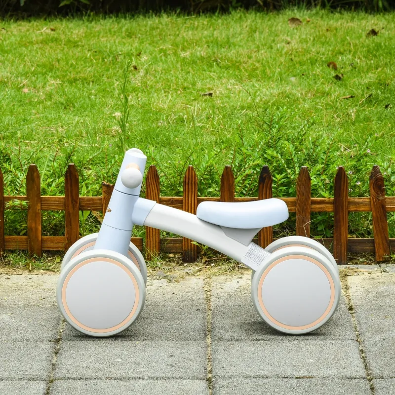 Qaba Baby Balance No Pedal Bicycle Walker Ride On Bike Quick Release Kids Toddlers Birthday Toy Gift for 1-3 Years Old Blue