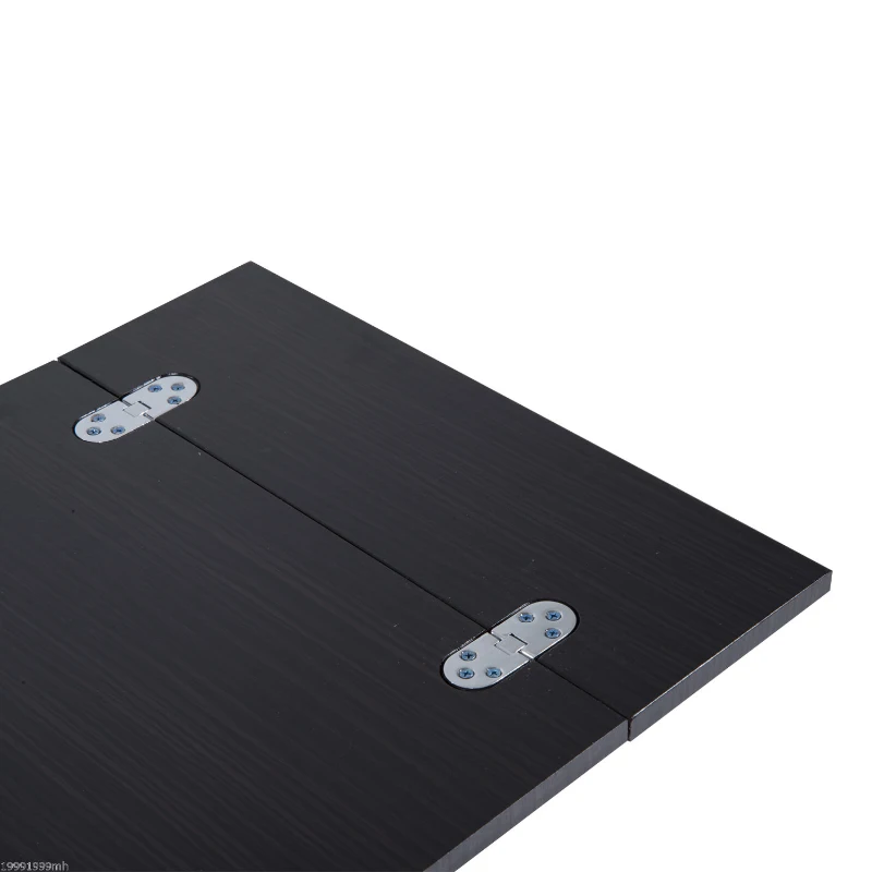 HOMCOM Expanding Snack Table Folding Tray Laptop Holder Modern Walnut