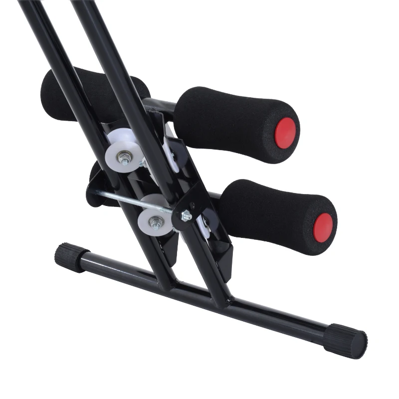 Soozier Ab Crunch Trainer Core Workout Exercise Adjustable Foldable Black