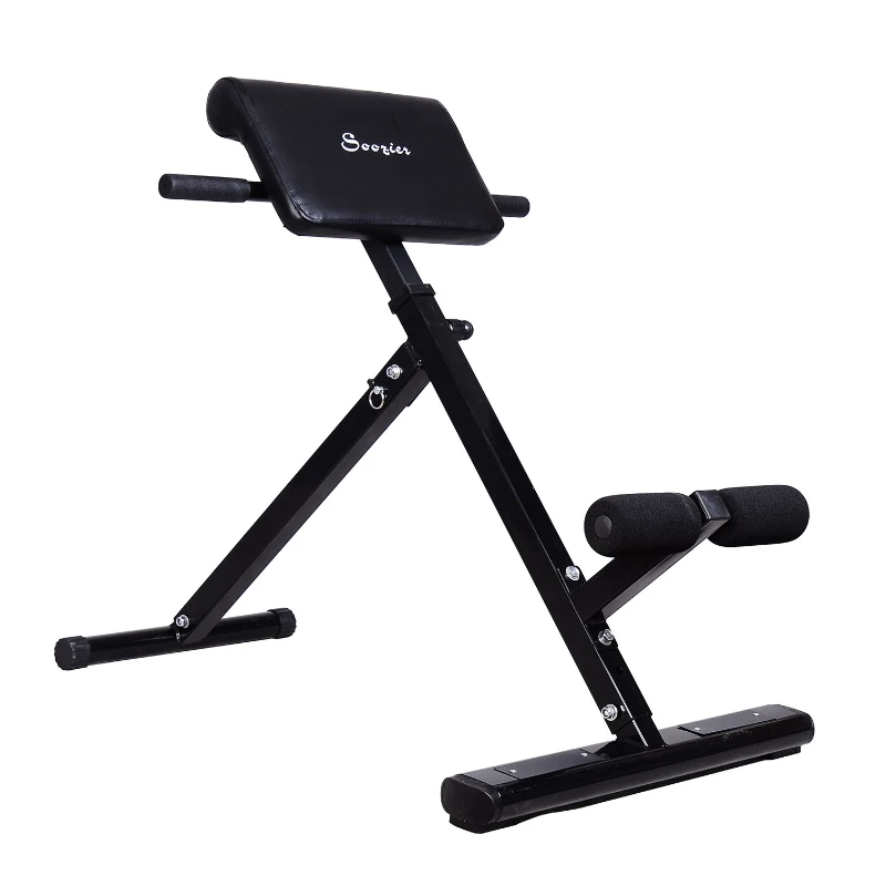 Soozier Folding Back Hyper Extension Bench Hyperextension Roman Chair