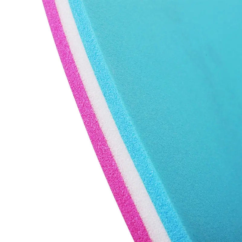HOMCOM 10' x 5' Floating Water Mat, 3-Layer Swimming Pool Float, XPE Foam, Tear Resistant Mesh Layer, Portable Foam Raft, Durable Water Activities Mat for Lake, Ocean, Beach, Pink
