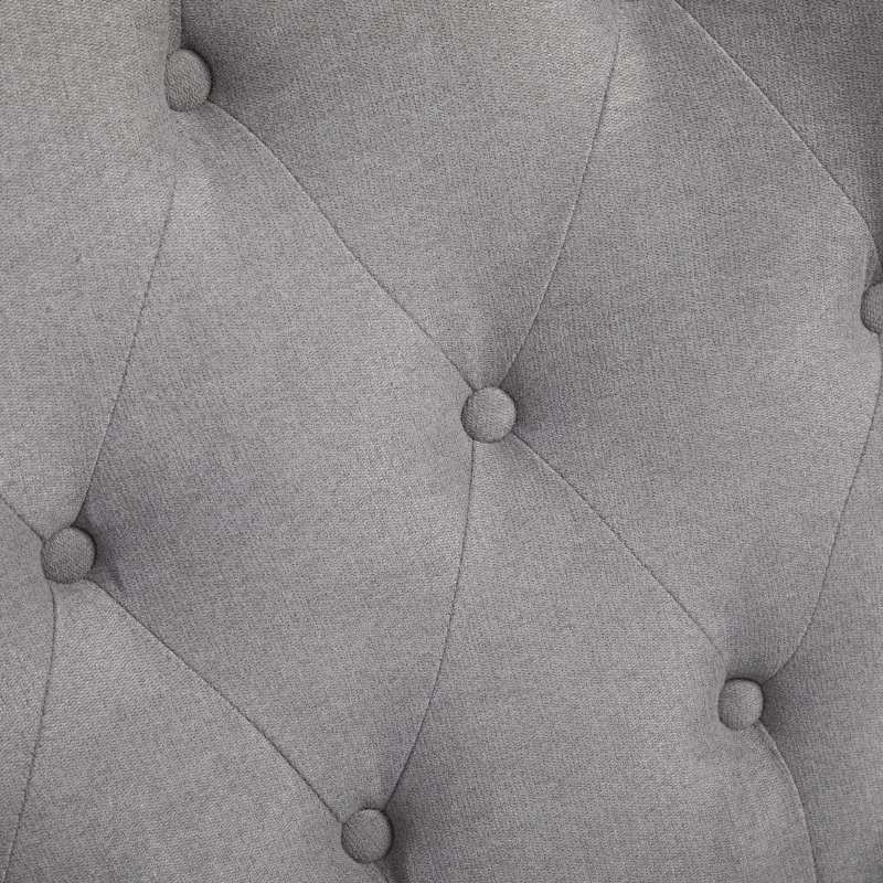 HOMCOM Linen Fabric Manual Recliner with Vibrating Massage and Wired Remote Control, Light Grey