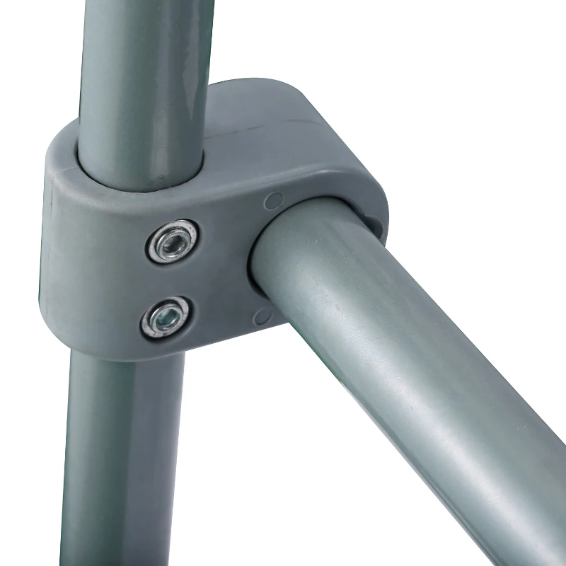 Folding Commode Chair - Adjustable and Lightweight - Folds Easily - Grey