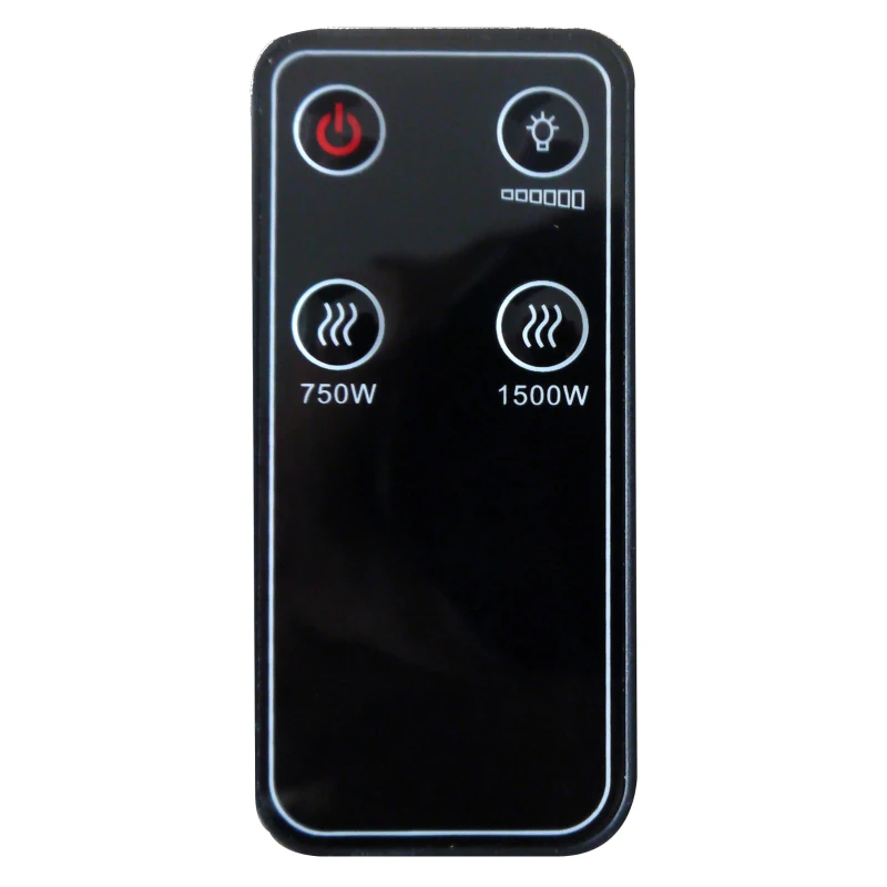 HOMCOM Wall Mounted / Free Standing Electric Fireplace 750W/1500W Black