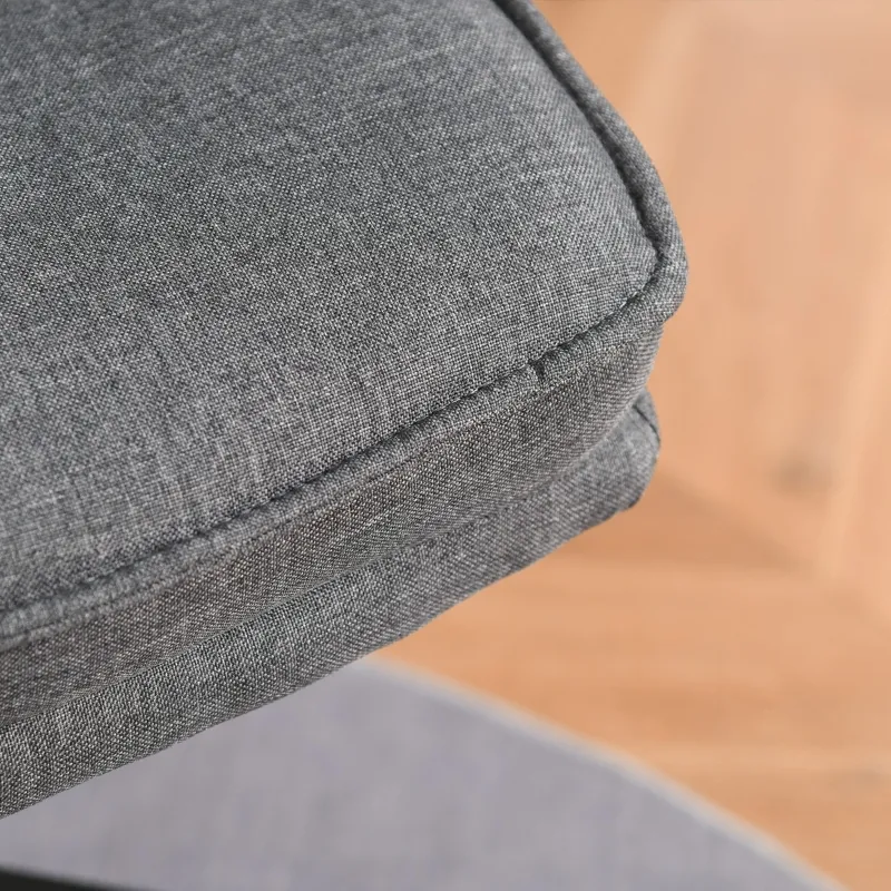 Vinsetto Ergonomic Office Chair Swivel High Back Computer Desk Chair with Adjustable Height Flip-Up Armrest, Comfy Thick Padded Cushions, Wheels, Grey