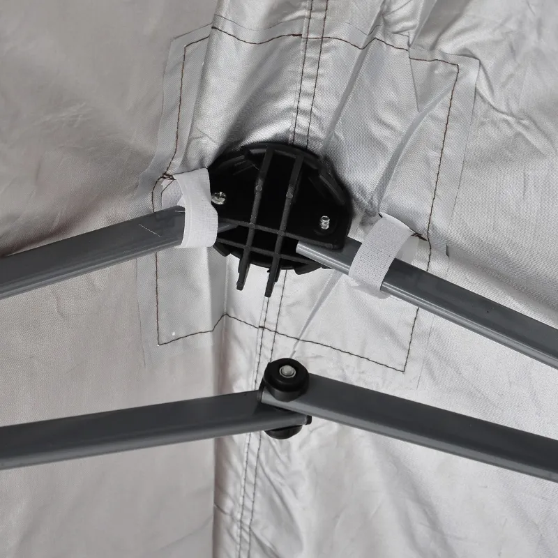 Outsunny 10' x 20' Pop Up Canopy Tent with 4 Sidewalls, Heavy Duty Tents for Parties, Outdoor Instant Gazebo with Carry Bag, for Outdoor, Garden, Patio, Coffee