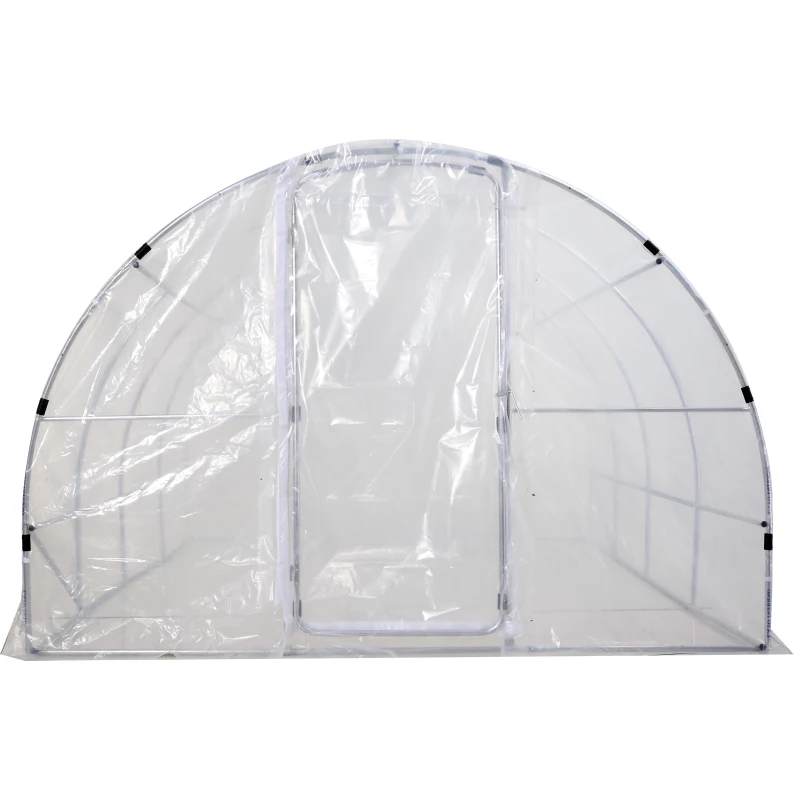 Outsunny Outdoor Portable Polytunnel Greenhouse w/ PE Cover Walk-In