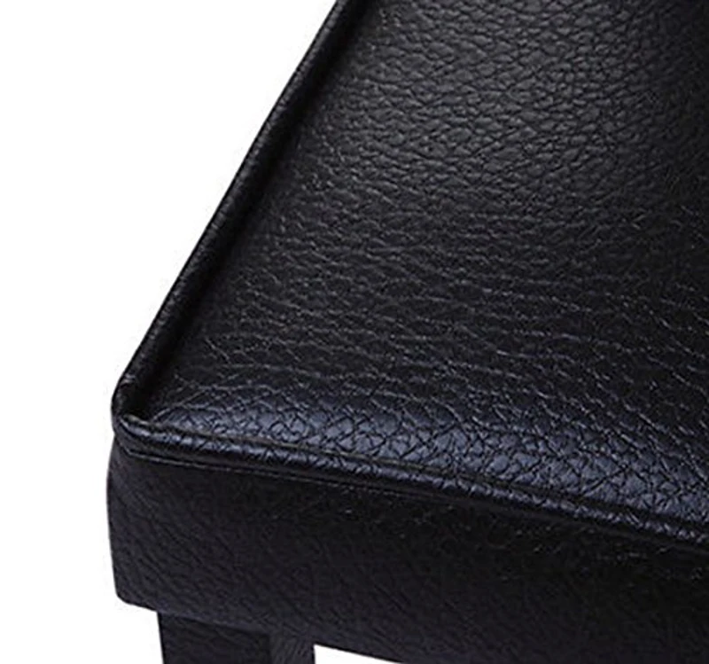 HOMCOM High Back Faux Leather Kitchen & Dining Chair Dinner Seat Black