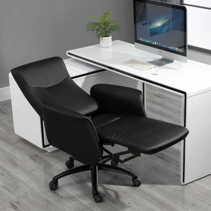 Vinsetto Office Chair High Back Ergonomic Swivel  Computer Recliner Footrest