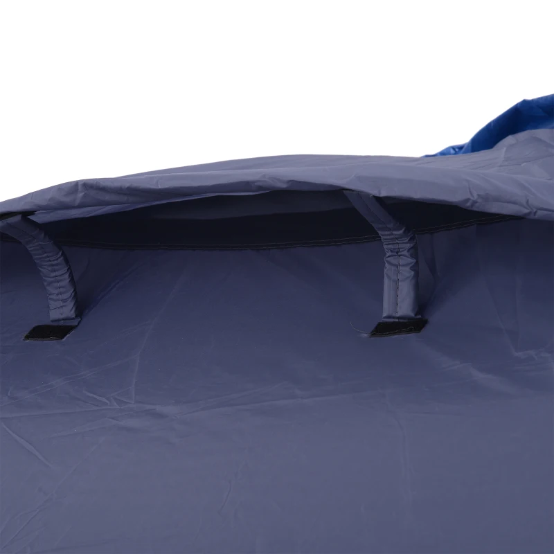 Outsunny Double Layer Camping Tent 2 - 4 Person Portable Folding Dome Shelter Hiking Travel Tent Blue