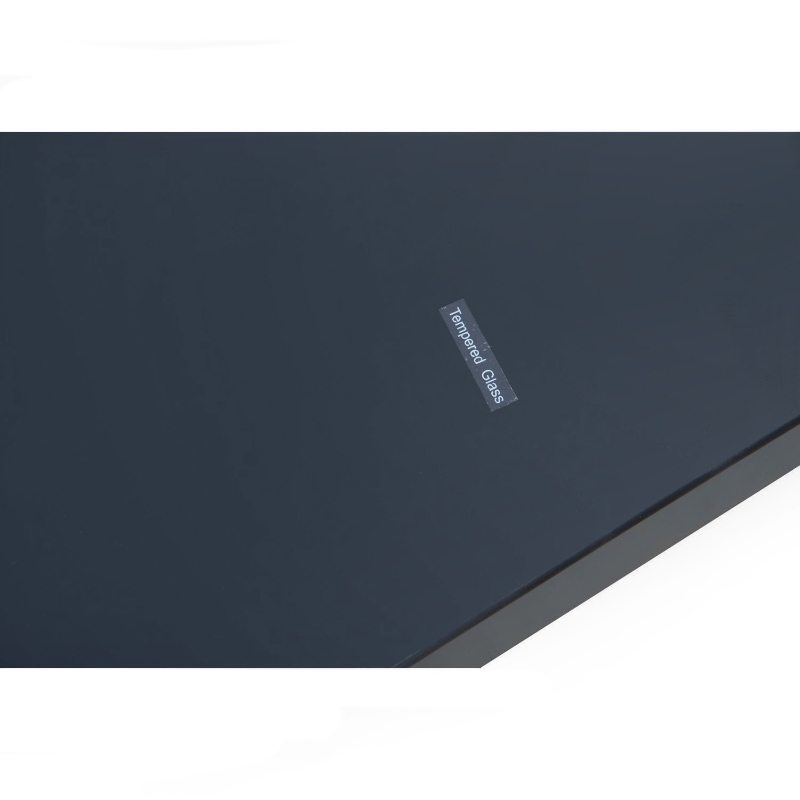 Outsunny 34"x34" Garden Table Dining Desk Tempered Glass Tabletop Backyard Aluminum