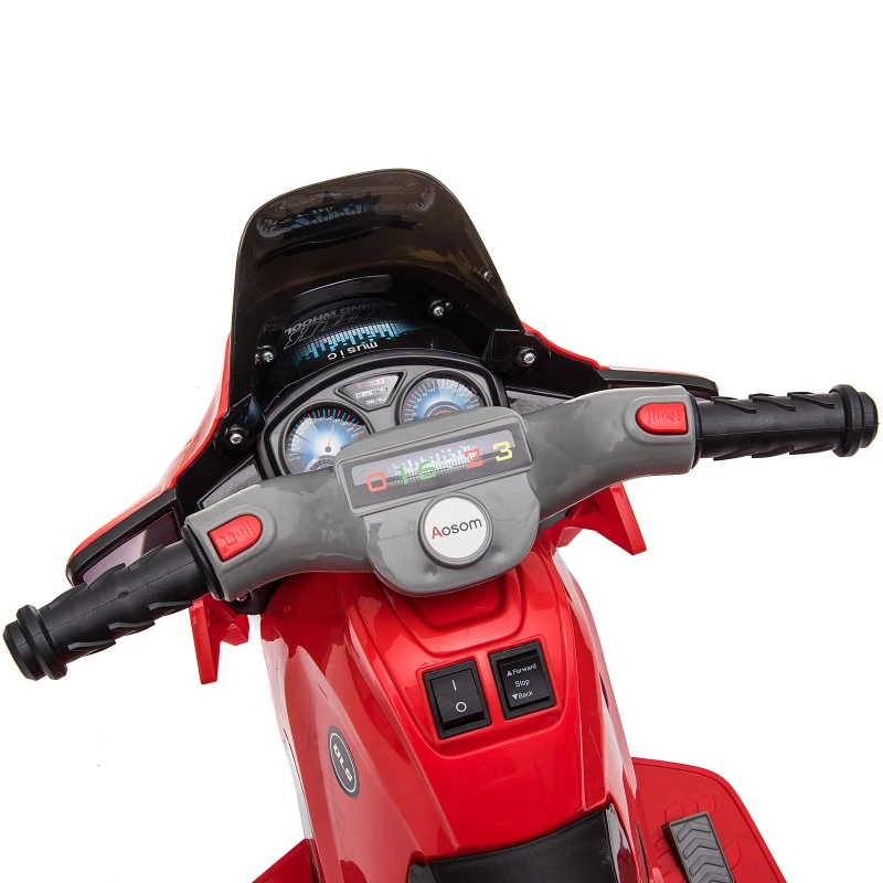 Aosom Ride-On Motorcycle for Kids  6V Red