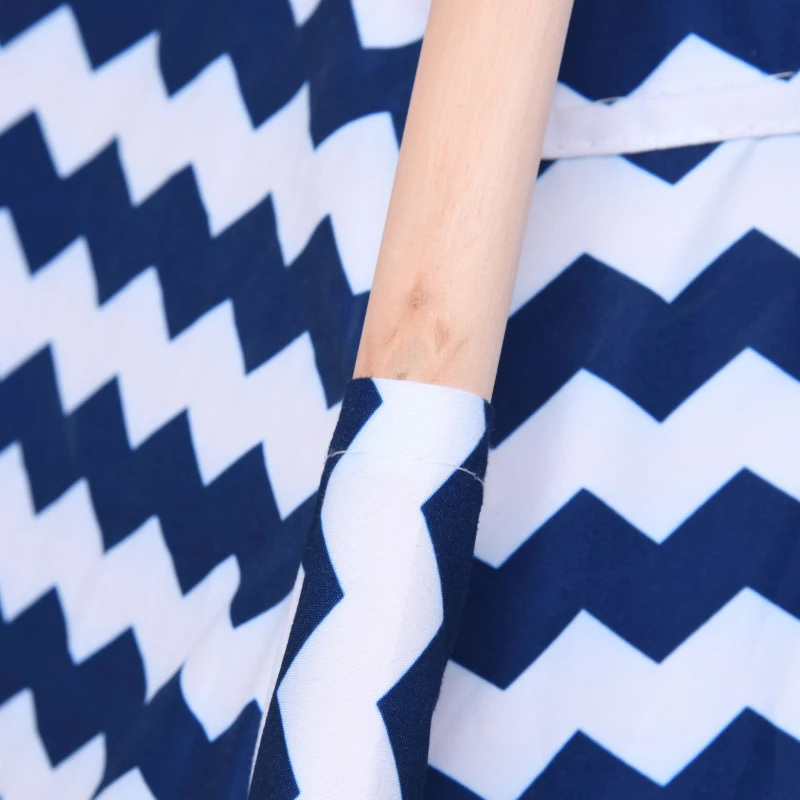 Qaba Kids Teepee Play Tent Portable Children Playhouse Toy for Boys and Girls with Mat Pillow Carry Case Indoor Outdoor Games Blue