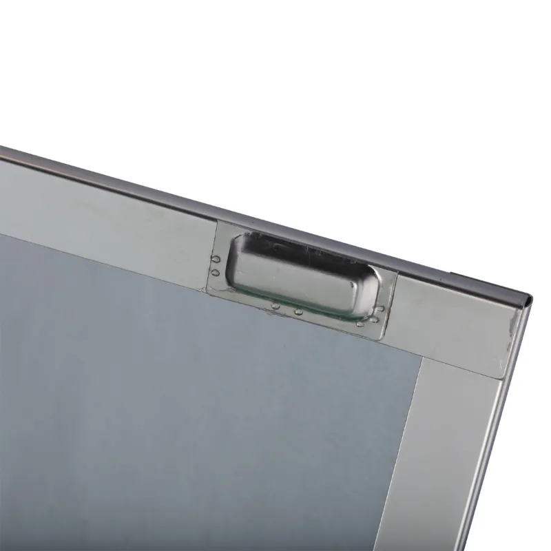 HOMCOM Vertical 24" x 16" Stainless Steel Bathroom Wall-Mounted Glass Medicine Cabinet