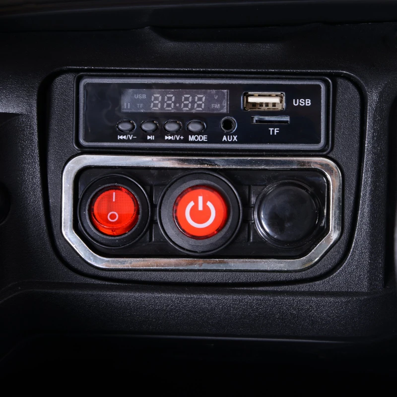 Open Box Aosom 12V Mercedes-Benz Zetros Kids Ride On Car Off Road Truck with Remote Control - White