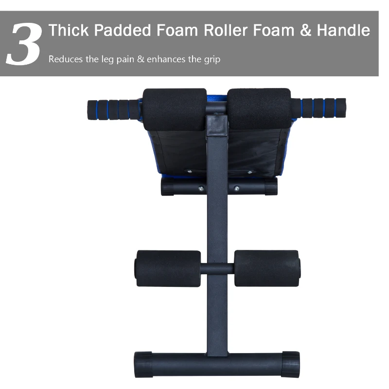 Soozier Crunch Board Ab Bench Curved Sit up Bench Ab Exercise Core Workout