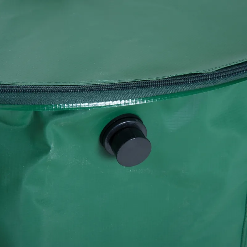 Outsunny 80 Gallon Rainwater Harvesting System Collection Tank with Collapsible Runoff