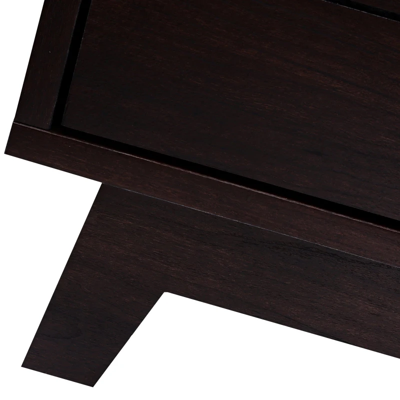 HOMCOM Electric Fireplace TV Stand for TV Up to 50"  Home Living Room Wooden Media TV Stand Fireplace