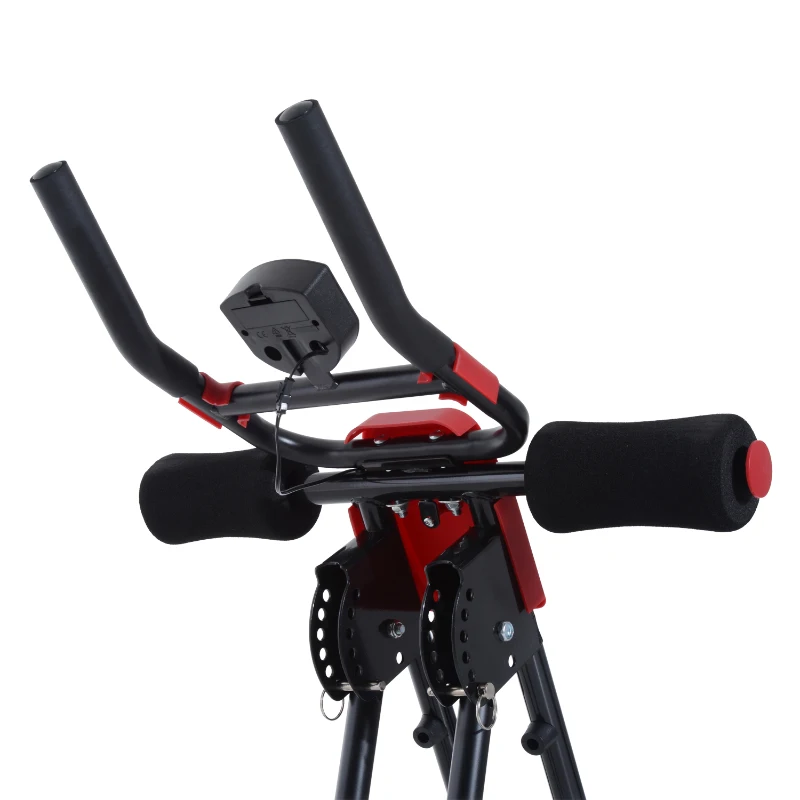 Soozier Ab Crunch Trainer Core Workout Exercise Adjustable Foldable Black