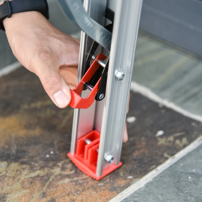 HomCom Multi-Purpose Folding Aluminum Ladder with 6 Platforms, for Indoor & Outdoor Use & a 330lbs Capacity, 82" Tall