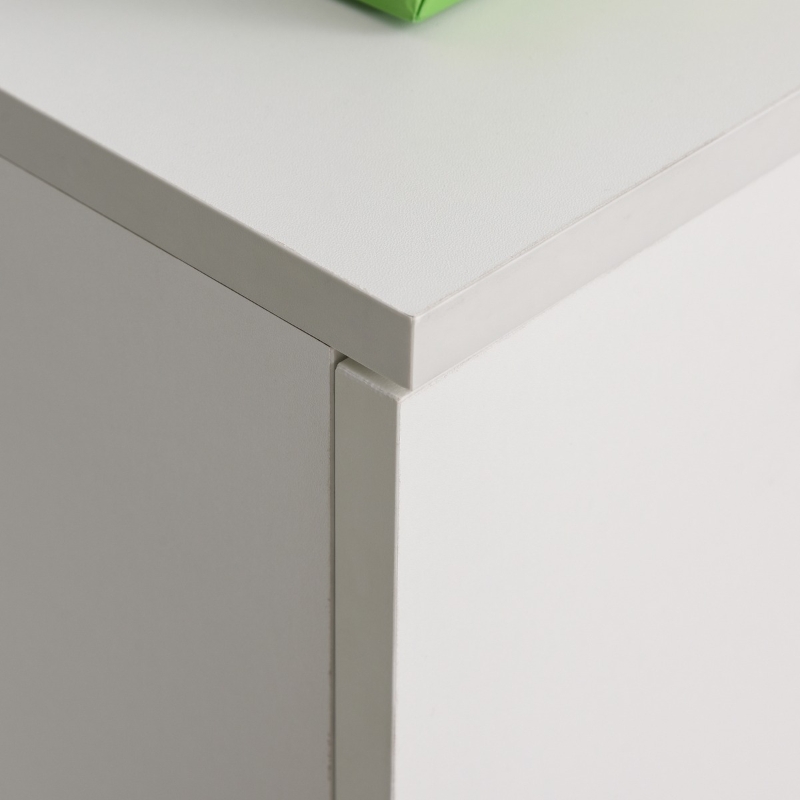 Vinsetto Multifunction Office Filing Cabinet Printer Stand with 2 Drawers, 2 Shelves, & Smooth Counter Surface, White