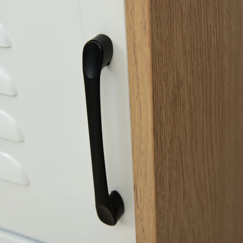 Vinsetto Storage Cabinet Organizer with 2 Doored Shelves Home Office File Cabinet Natural White