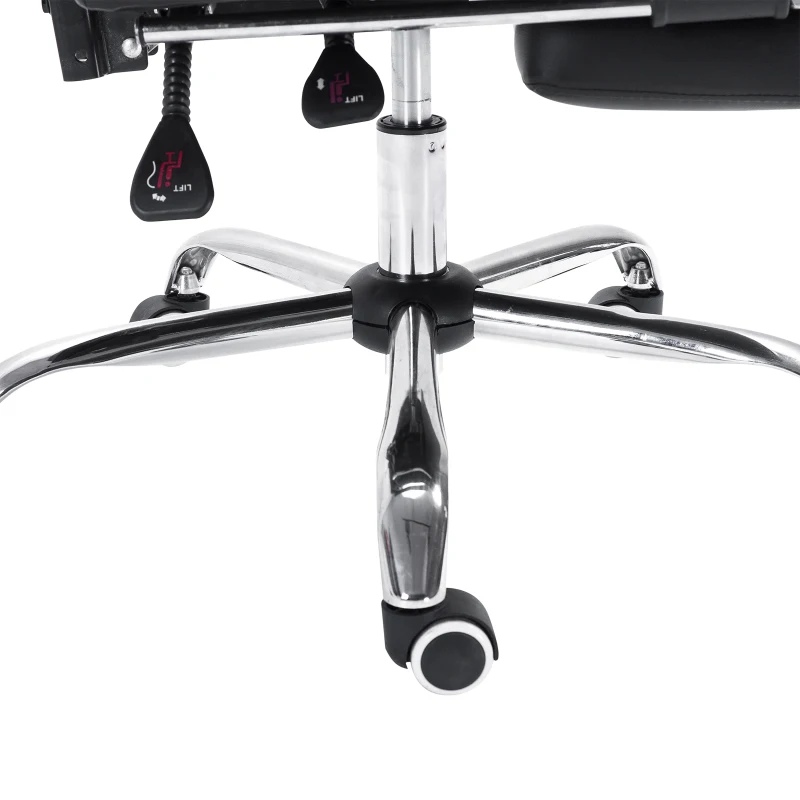 Vinsetto Ergonomic Office Chair with Footrest Black