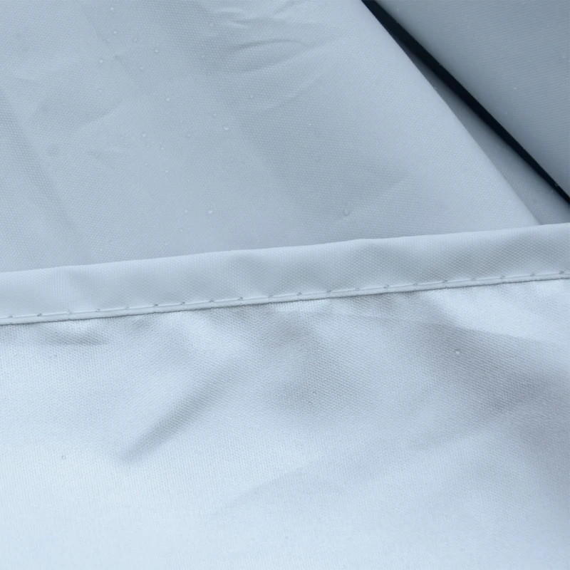 Outsunny 10x10ft Pop Up Tent Outdoor Canopy Event Sunshade Shelter w/ Slant Leg and Carrying Bag White