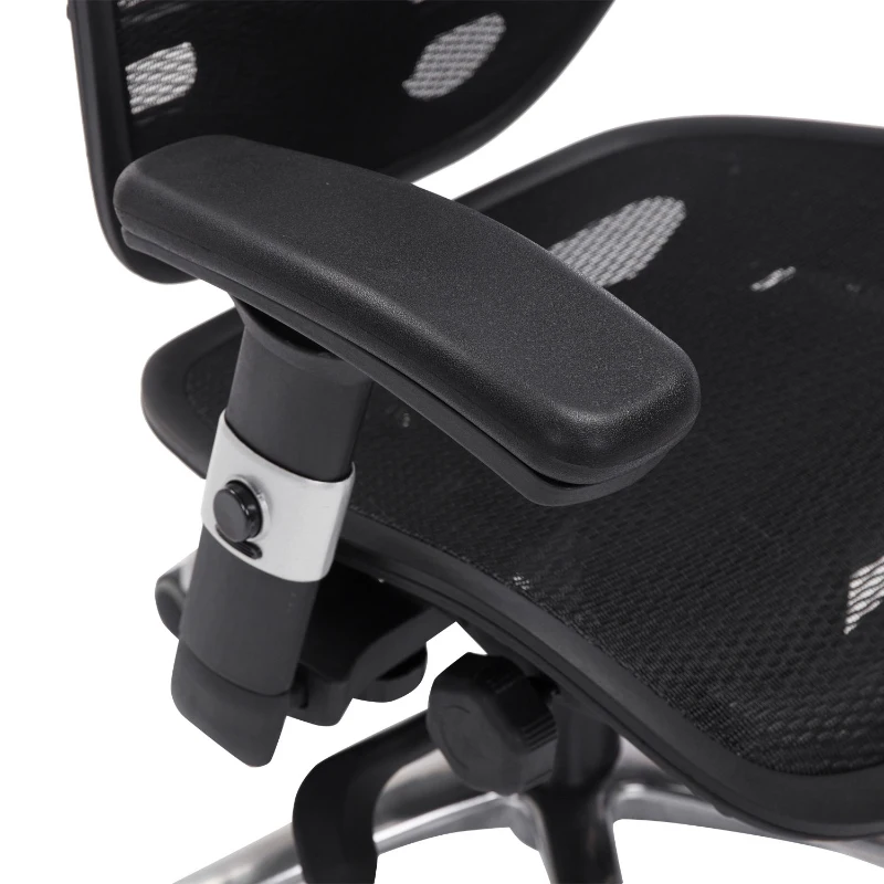 HomCom Mesh Ergonomic Home Office Desktop Computer Chair - Black