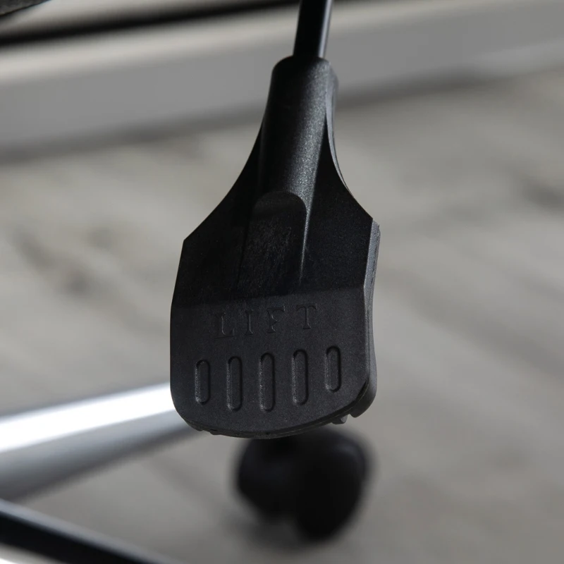 Vinsetto High Back Office Computer Chair with Breathable Fabric, Padded Armrest, and Swivel Wheels - Grey