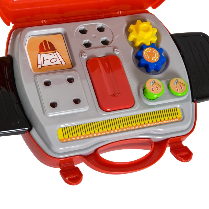 Qaba 16pc Kid's Tool Set Pretend Role Play Toddlers Educational Toy Handy Storage Case Gift Set