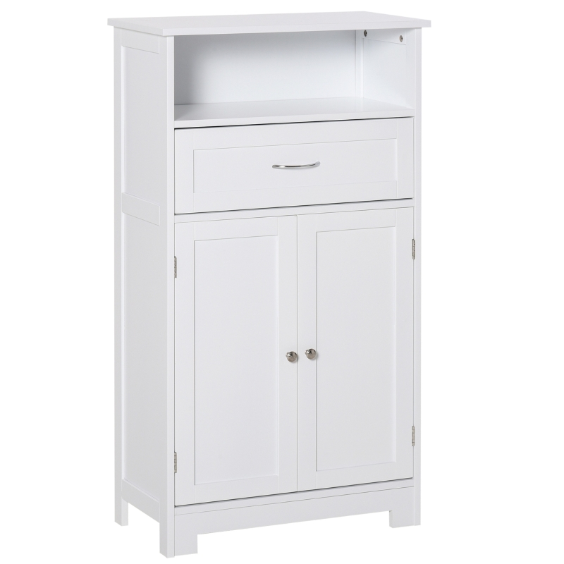 Small white deals bathroom floor cabinet