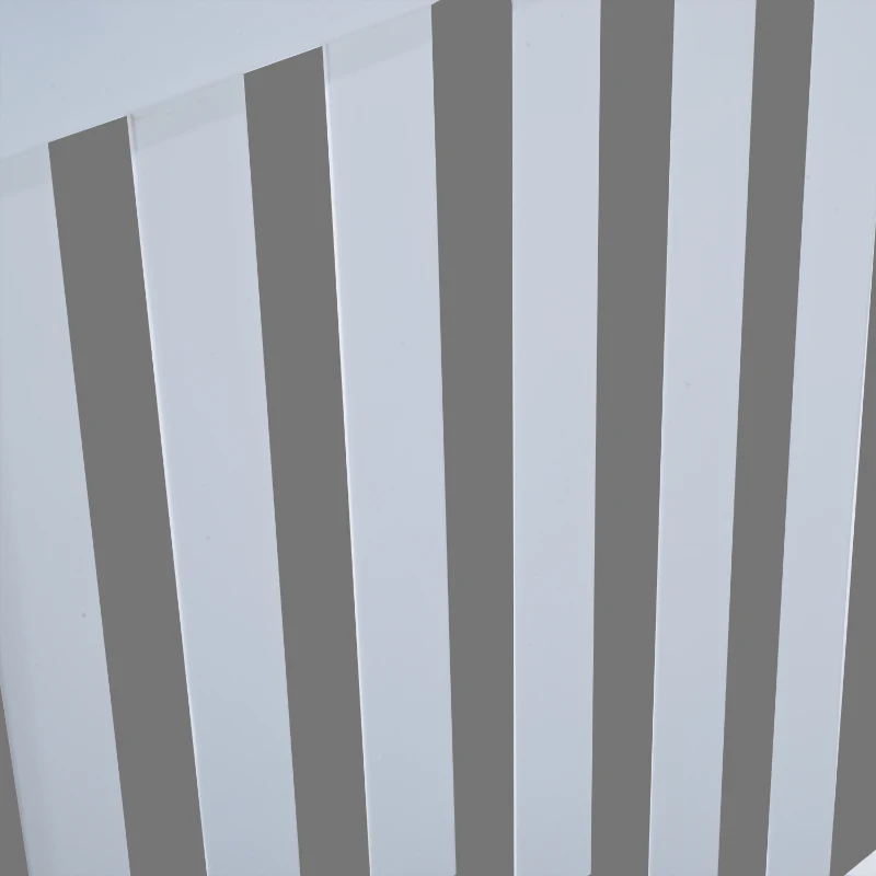 HOMCOM 60" Radiator Cover Painted Slatted MDF Cabinet Lined Grill White