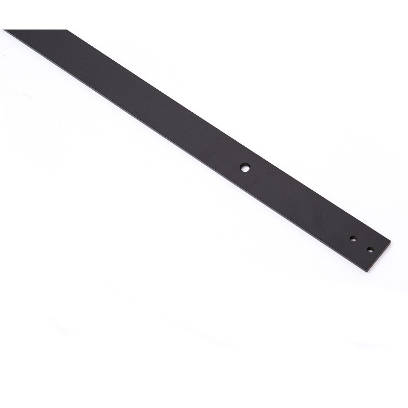 HomCom 6' Modern Interior Sliding Barn Door Hardware Kit - Black Carbon Steel Star