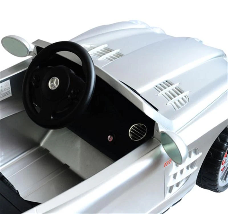 Mercedes-Benz Licensed Ride On Car Electric Benz SLR 722S Remote Control Silver