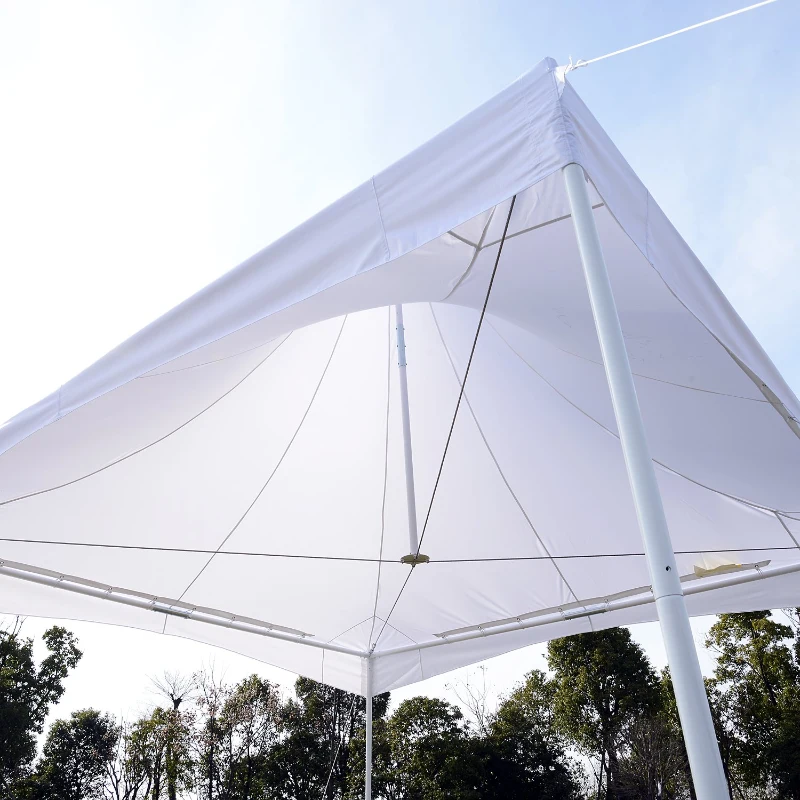 Outsunny Summer Clearance 13x13ft Pagoda Party Tent  Gazebo Canopy White