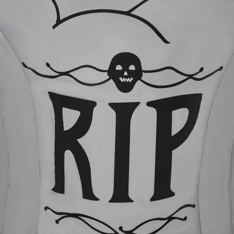 HOMCOM 5.1 ft Inflatable Ghosts with Tombstone, Halloween Outdoor LED Light Yard Display, Waterproof