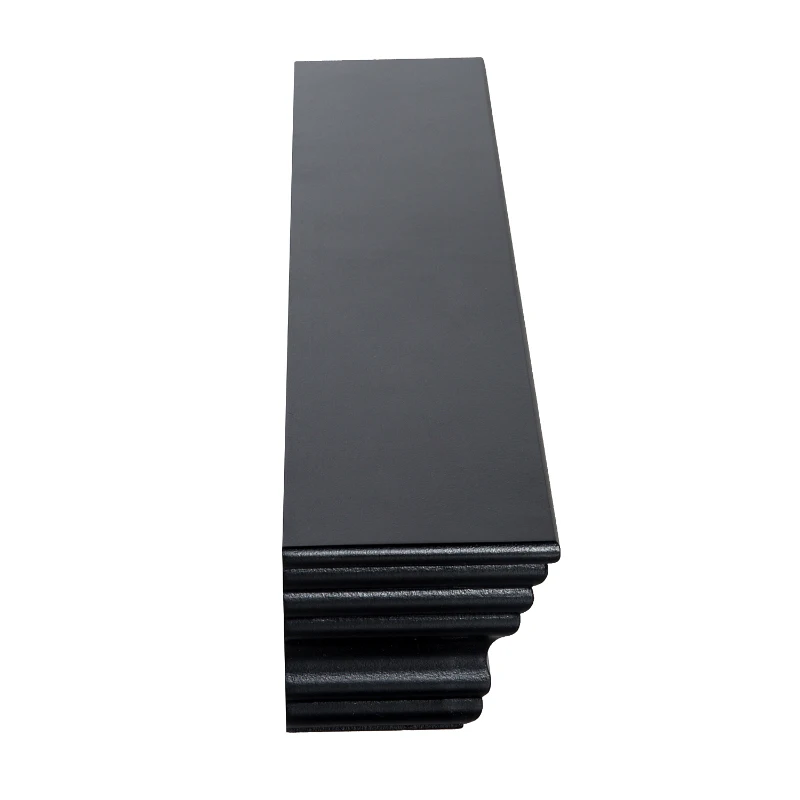 HOMCOM Floating Wall Shelf Ledge Wall Mounted Display Storage Rack Set of 2 Black