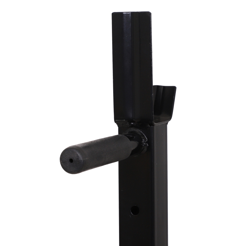 Soozier Barbell Rack Stand, Easily Adjustable Barbell Squat Rack for Home Gym Equipment, Strength Training Fitness Gift for Men & Women